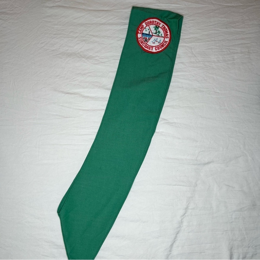 Vintage Girl Scout Uniform Jumper Shirt Shorts & Sash Girls Size 6 & 7 - 1970's - Picture 7 of 15